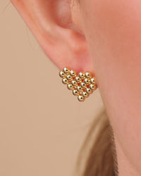 Meredith Heart Stud Earrings