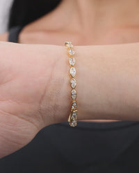 Helene Marquise Cut Tennis Bracelet