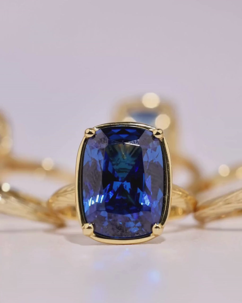 Sterling Silver Elongated Cushion Cocktail Ring