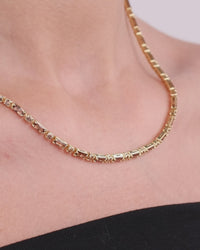 Georgia Chocolate CZ Tennis Necklace