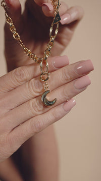 Blue Moon Abalone Charm