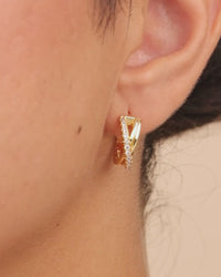 Juliana CZ Hoop Earrings