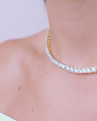 Jadon Adjustable CZ Tennis Necklace