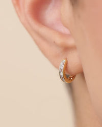 Anwen Emerald Cut CZ Hoops