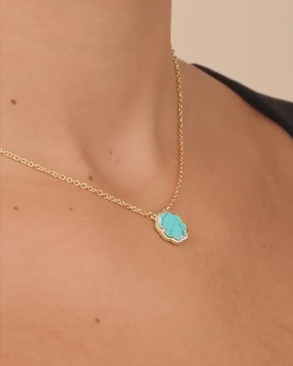 Rose Petal Pendant Necklace
