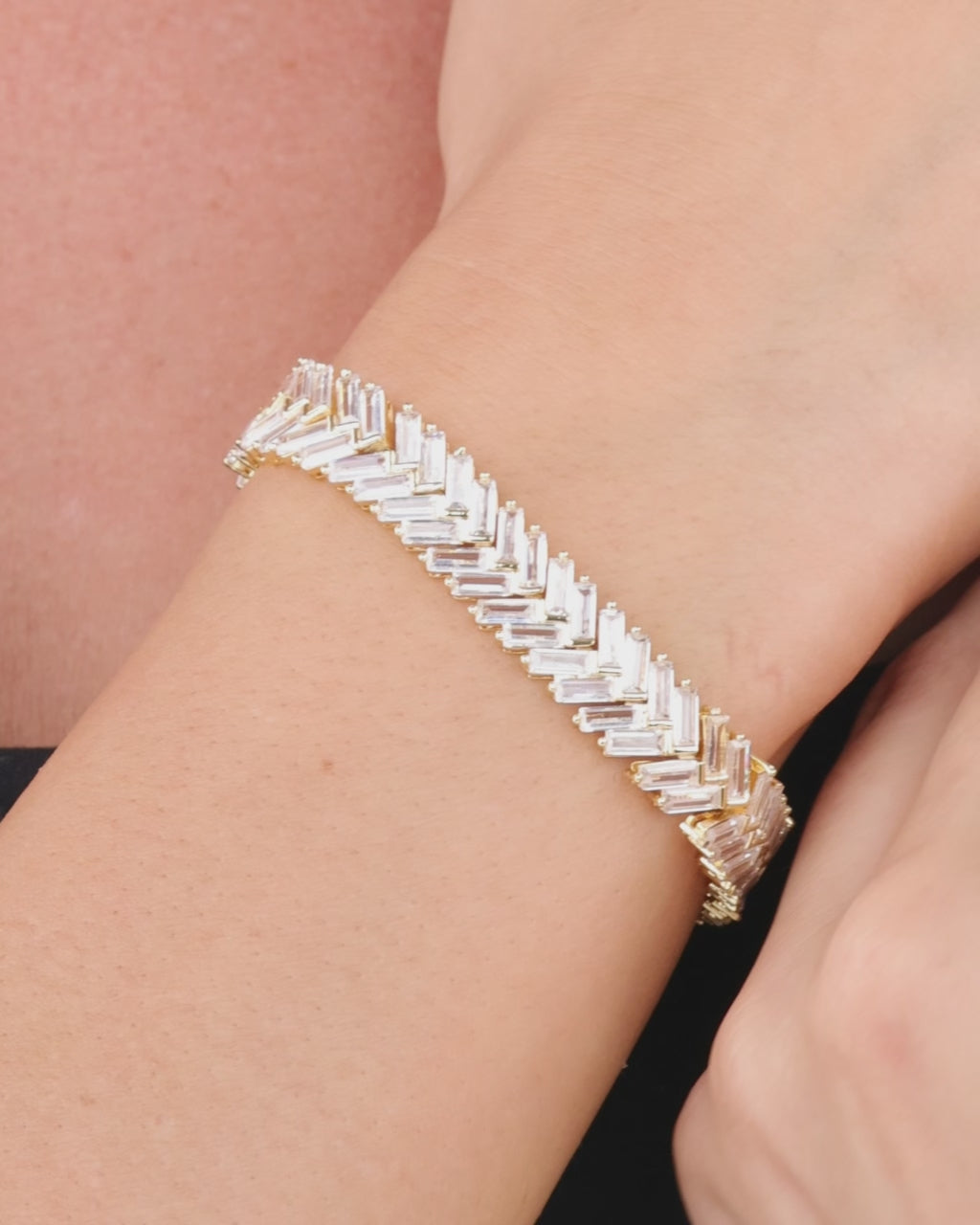 Brianna Chevron Pavé Bracelet