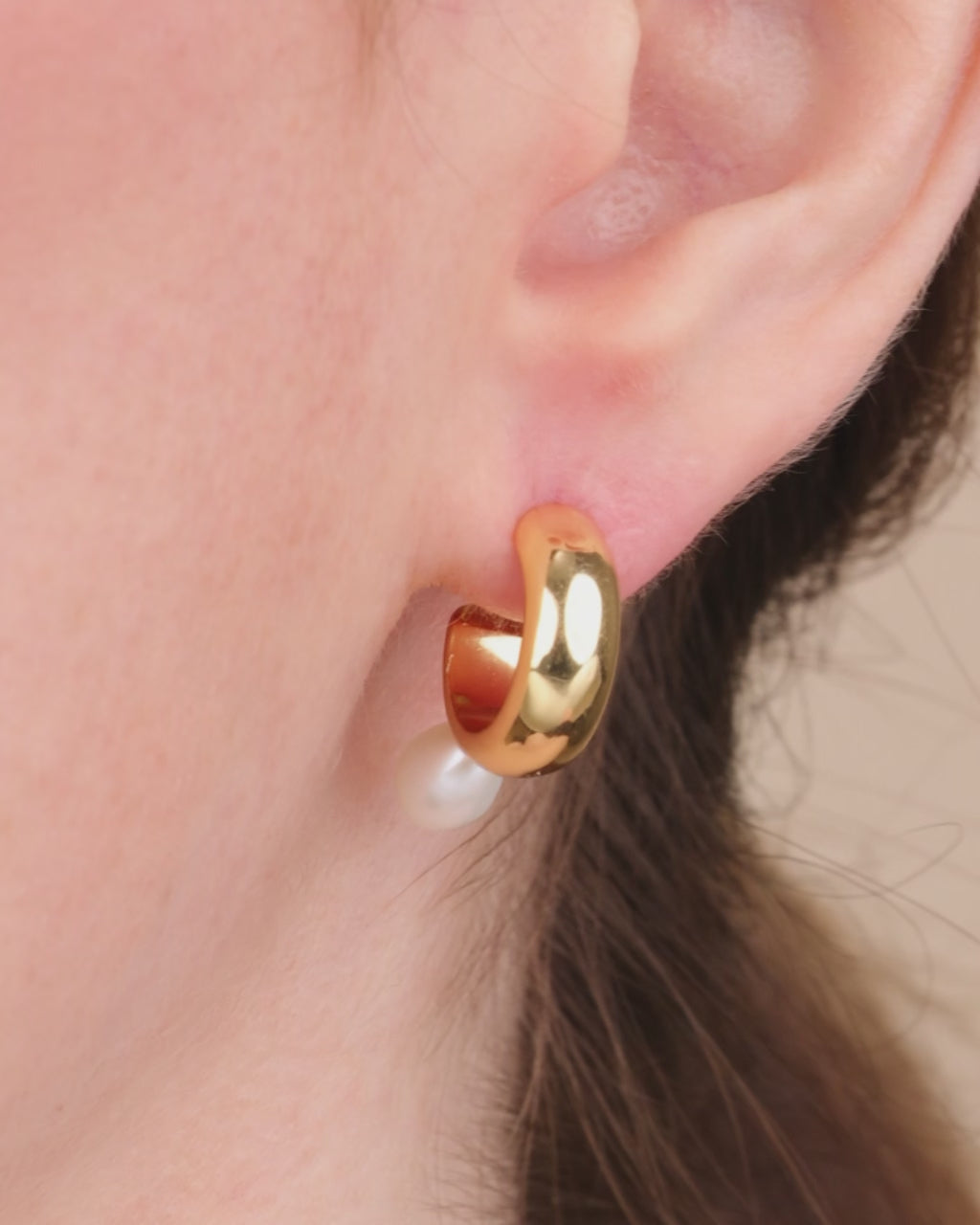 Sterling Silver Micki Pearl Drop Stud Earrings