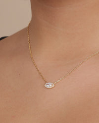 Jamie CZ Evil Eye Pendant Necklace