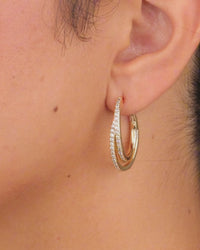 Kyle CZ Hoop Earrings