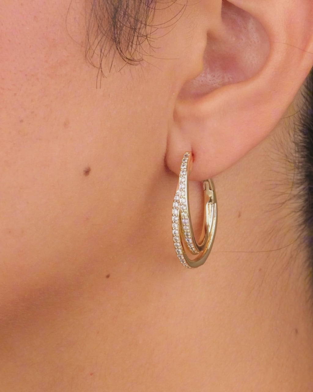 Kyle CZ Hoop Earrings