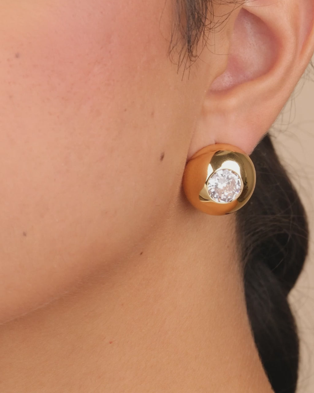 Zora CZ Dome Studs