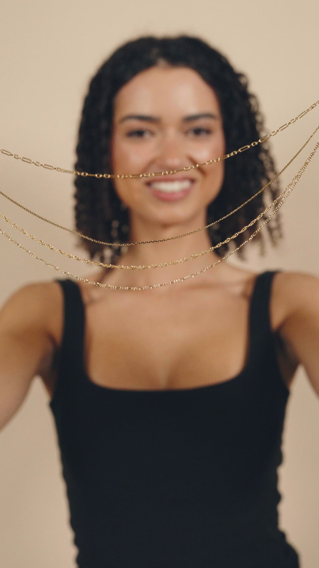 Dainty Three Layer Chain Necklace