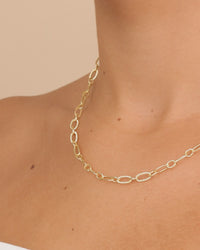 Textured Oval Link Chain