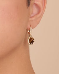 Rose Petal Short Drop Earrings