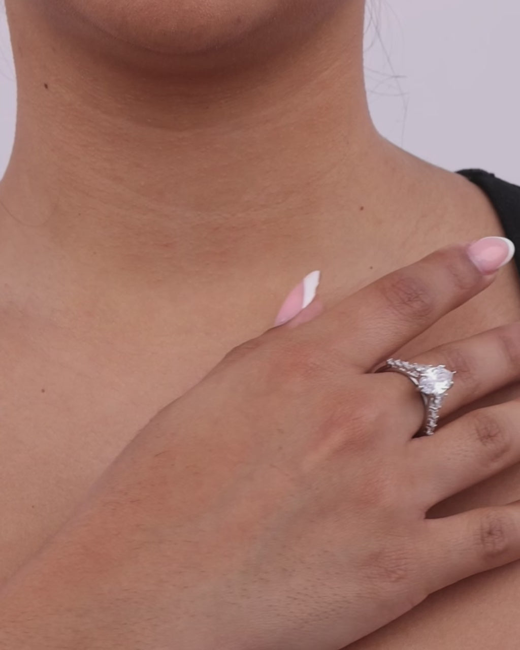 Sterling Silver Marquise & Trillion Ring