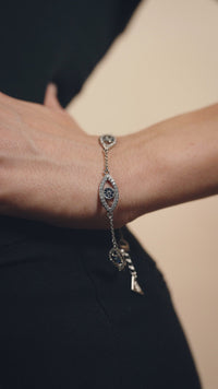 Evil Eye Bracelet with CZ
