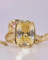 Sterling Silver Elongated Cushion Pink Sapphire CZ Cocktail Ring