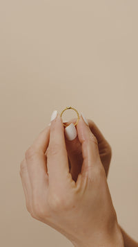 Sterling Silver Layla Opal Textured Ring