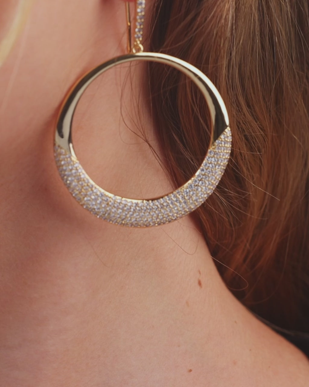 Muriel CZ O Drop Earrings