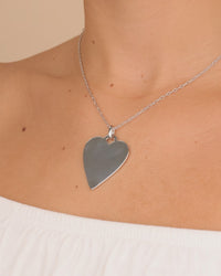 Rita Polished Heart Statement Necklace