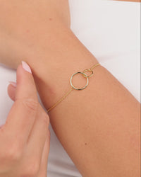 Sterling Silver Interlocking Circle Bracelet