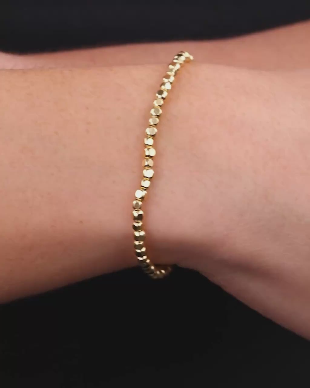 Sterling Silver Dez Beaded Bracelet