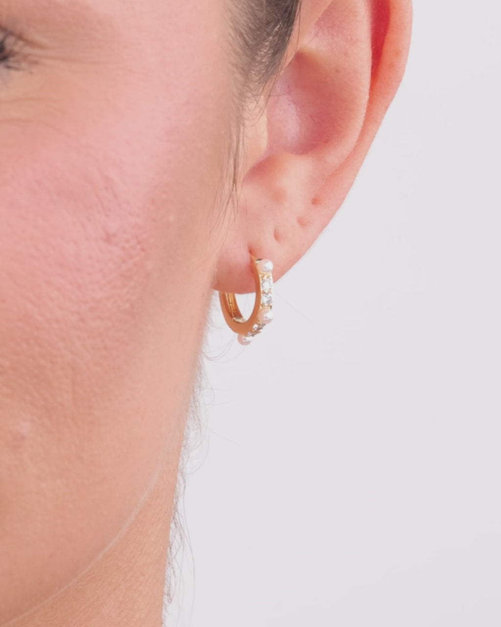 Kristina Pearl & CZ Hoops