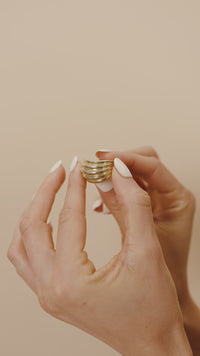 Sterling Silver Skylar Layered Statement Ring
