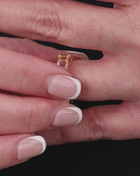 Sterling Silver Rio Baguette Iridescent CZ Ring