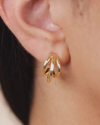 Dawn Triple Layered Hoop Earrings