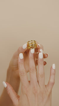 Sterling Silver Rebecca Layered Stacking Ring