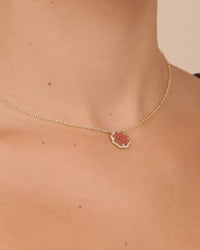 Rose Petal Pendant Necklace
