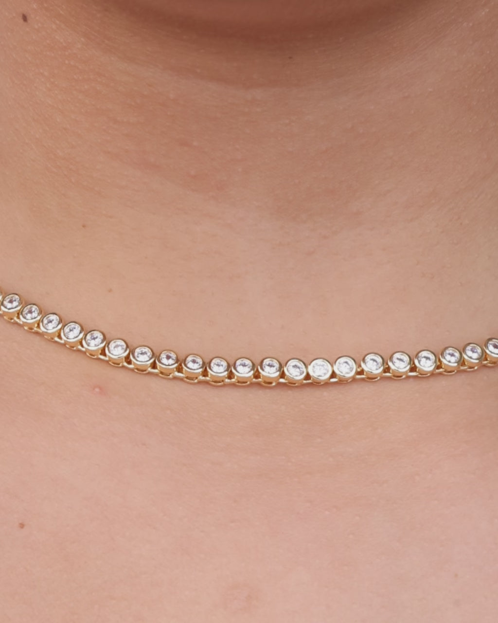 Helene Cubic Zirconia Tennis Necklace – Sterling Forever