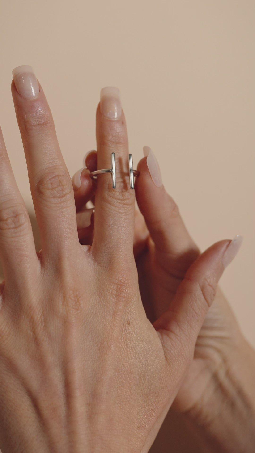 Sterling Silver Parallel Bar Ring