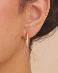 Sterling Silver Lilia CZ Infinity Hoops