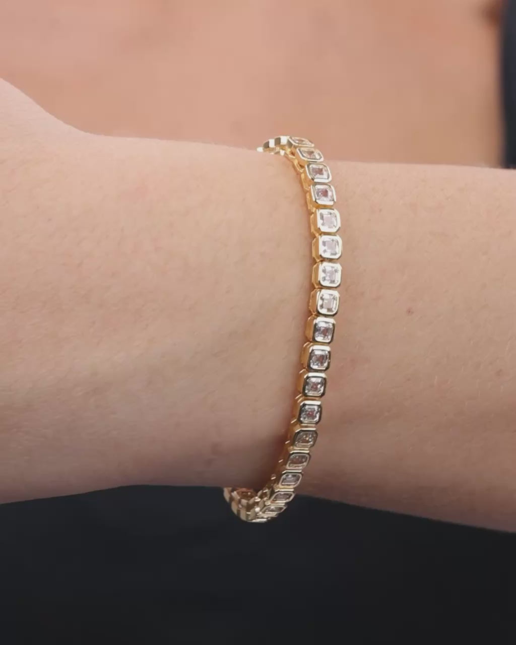 Helene Asscher Cut Tennis Bracelet