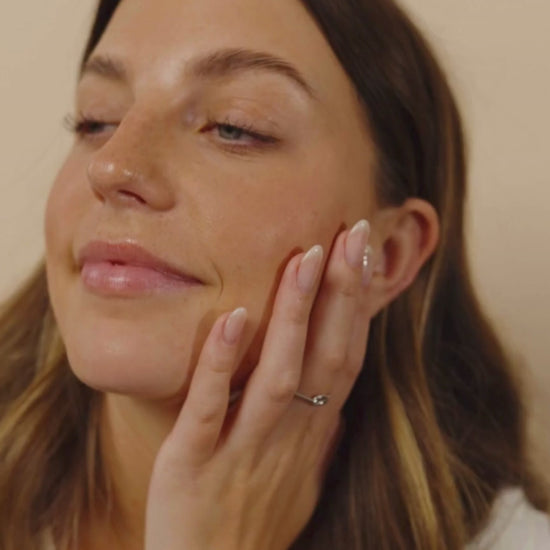Woman Wearing Silver Love Knot Ring