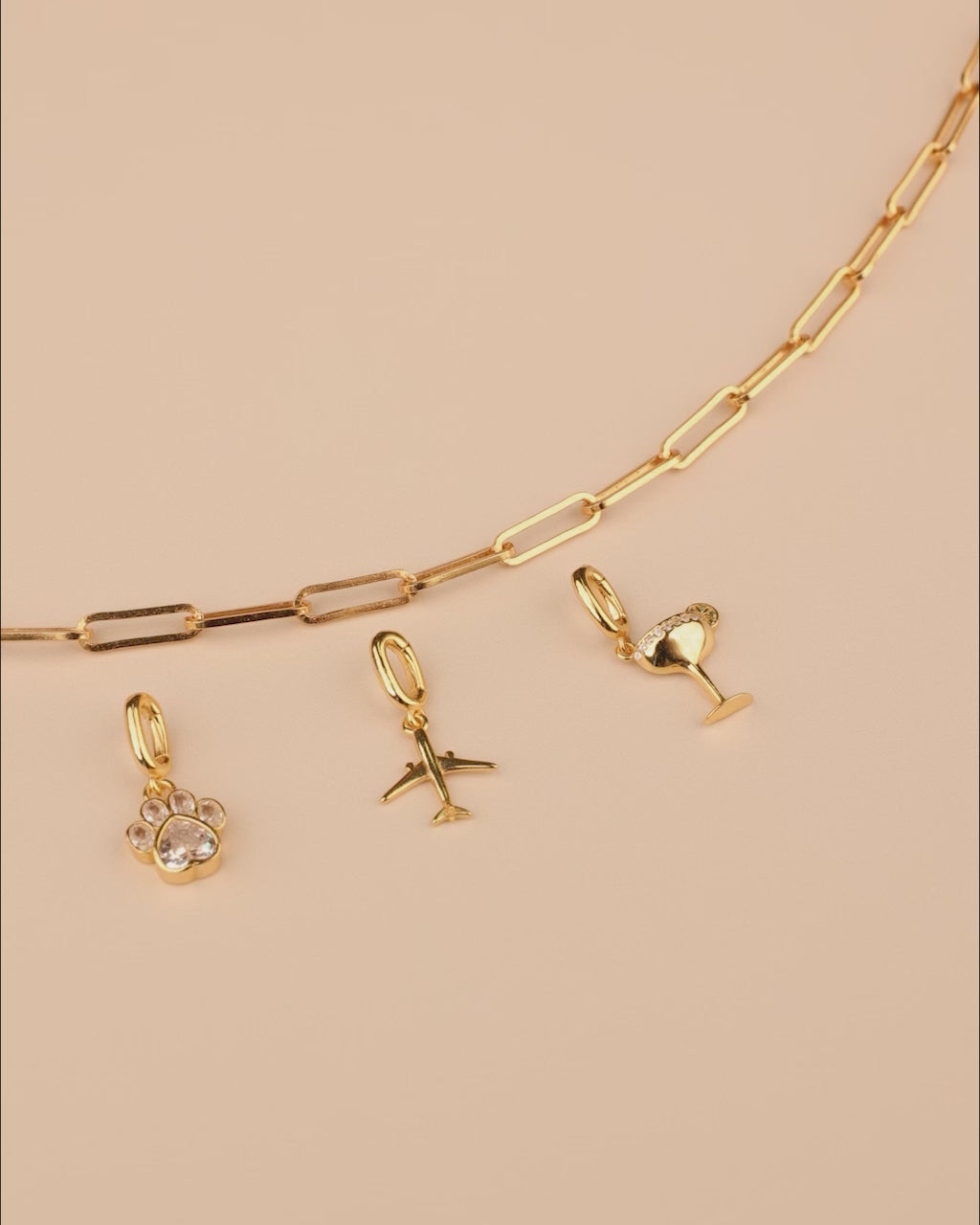 Sterling Silver CZ Paw Charm