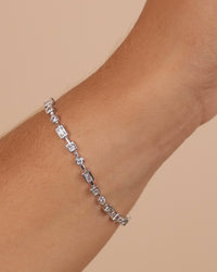 Camden CZ Staggered Tennis Bracelet