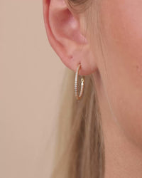 Sterling Silver Lilia CZ Infinity Hoops