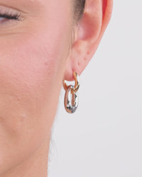 Jemma Two-Tone Double Circle Earrings