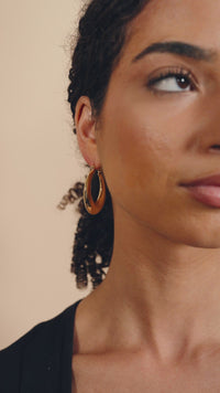 Quinn Tube Hoop Earrings