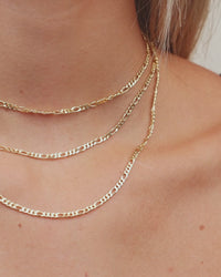 Sterling Silver Figaro Chain Necklace