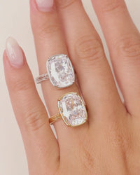 Two Diamond rings on Model hand.