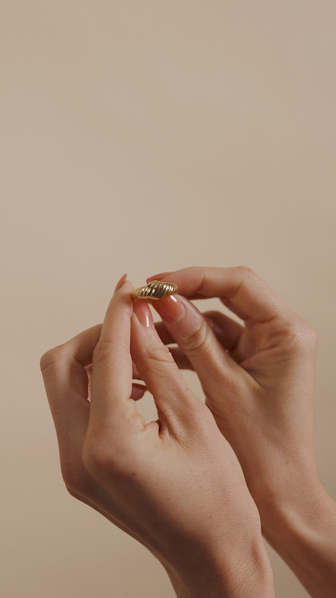Sterling Silver Paula Ribbed Ring