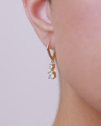Sterling Silver Magdalena Brilliant Cut CZ French Clip Earrings