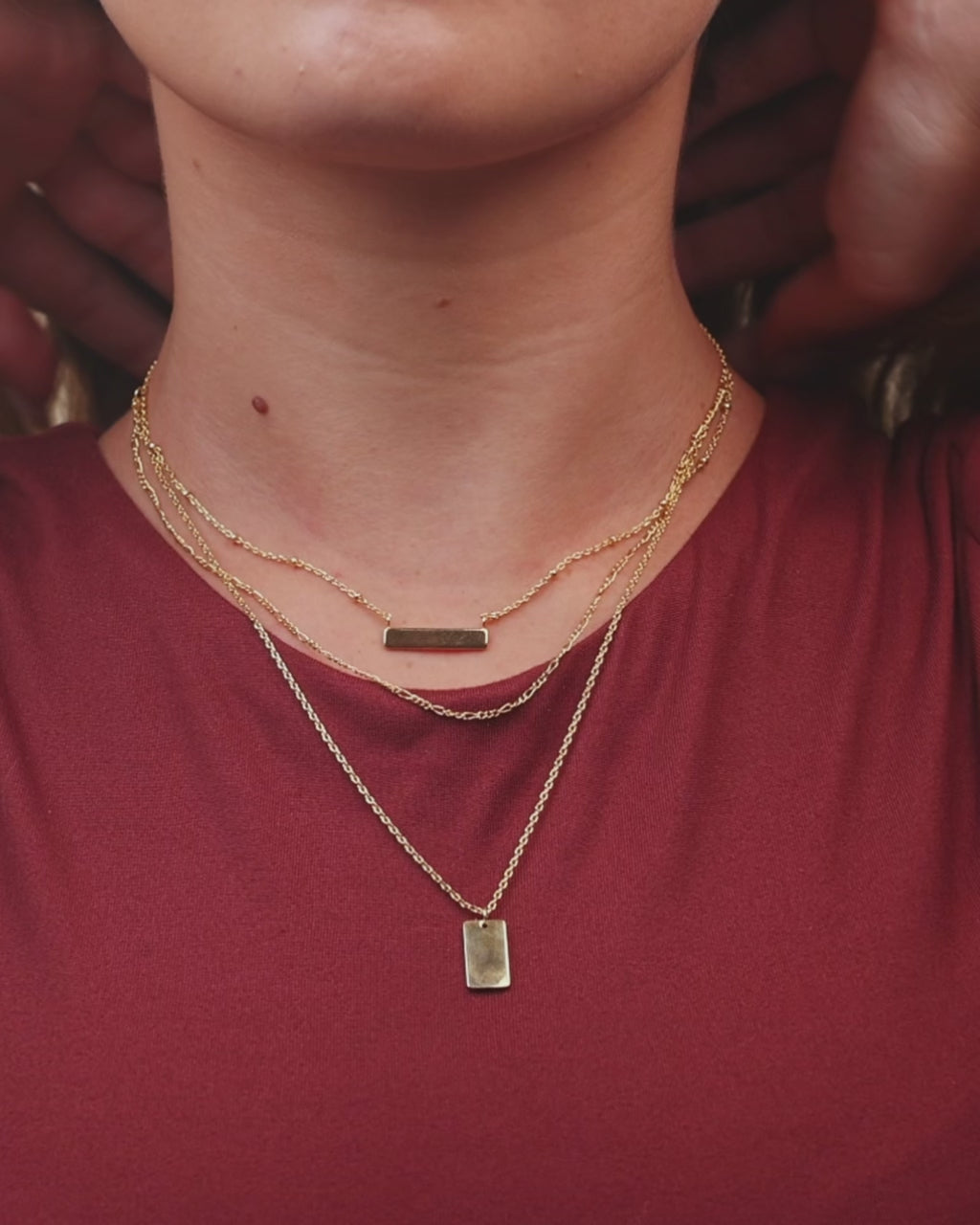 Triple Layered Bar Necklace – Sterling Forever