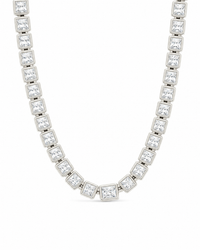 Helene Princess Cut Tennis Necklace
