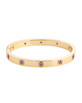 Verona Amethyst CZ Bangle