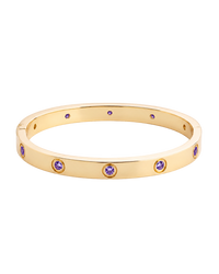 Verona Amethyst CZ Bangle